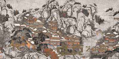黄秋园 密雪图 镜心 66×132cm